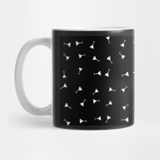 Martinis on Black Mug